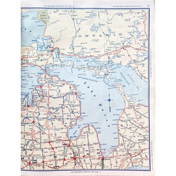 1959 Montgomery Ward Riverside North America Road Guide Atlas Riverside DWQQ1 - Picture 5 of 6